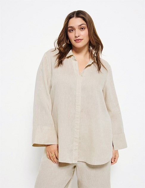Commonry Linen Shirt | David Jones | David Jones (Australia & New Zealand)