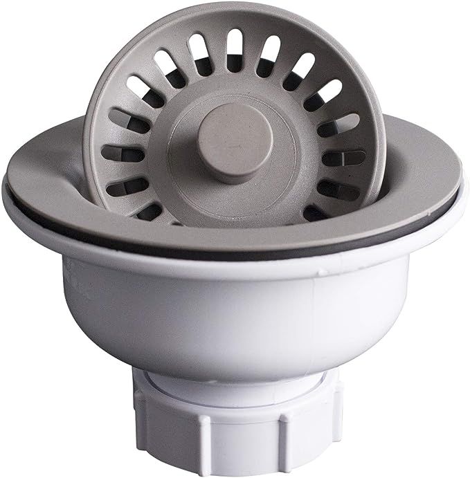Karran 3-1/2 in. Kitchen Sink Basket Strainer in Concrete | Amazon (US)