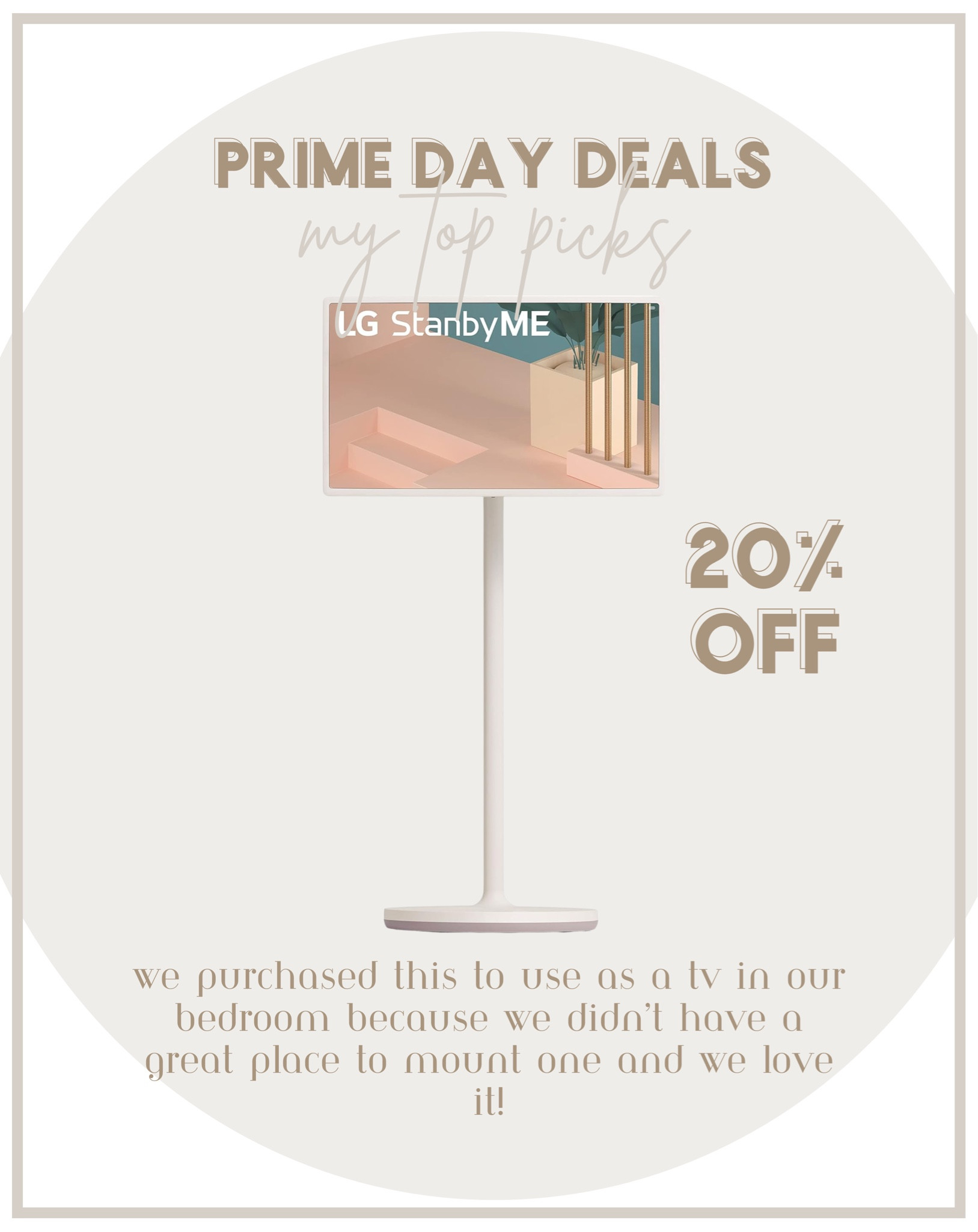 Amazon prime day deals! This LG Portable Touch screen tv is amazing!! We’ve had ours almost a year and we use it every single day! #amazon

#LTKSaleAlert #LTKHome