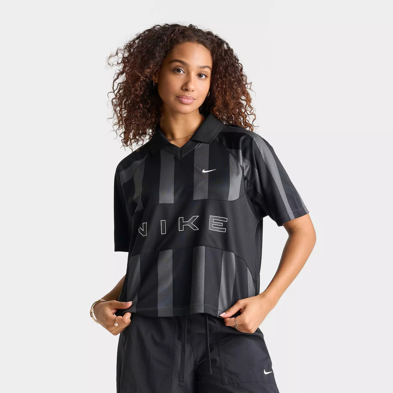 Women's Nike Sportswear Striped Oversized Jersey | JD Sports (US)