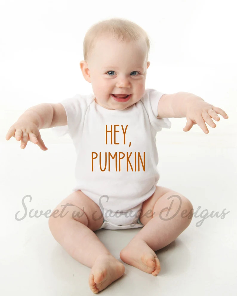 Hey Pumpkin Onesie® | Halloween Onesies® | Baby Shower Gift | Gender Neutral | Pumpkin | First ... | Etsy (US)