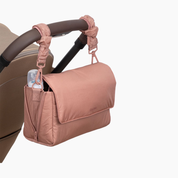 CALPAK Convertible Stroller Caddy Crossbody in Peony | 100% Recycled | Babylist