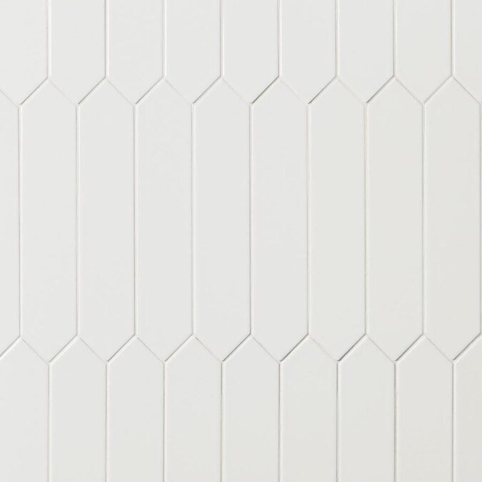 Artmore Tile Lane 62-Pack White 2-in x 13-in Polished Ceramic Subway Wall Tile | Lowe's