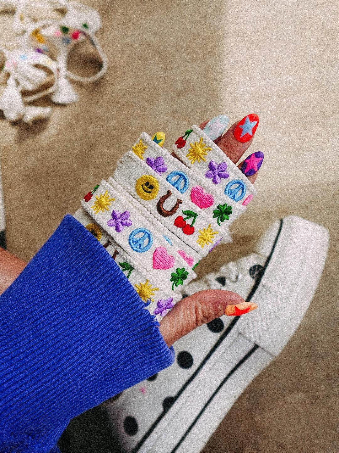 ETTA OG | Lucky Icon Embroidered Bracelet - Etsy | Etsy (US)