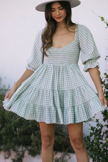 Nadia Tiered Mini Dress | Morning Lavender