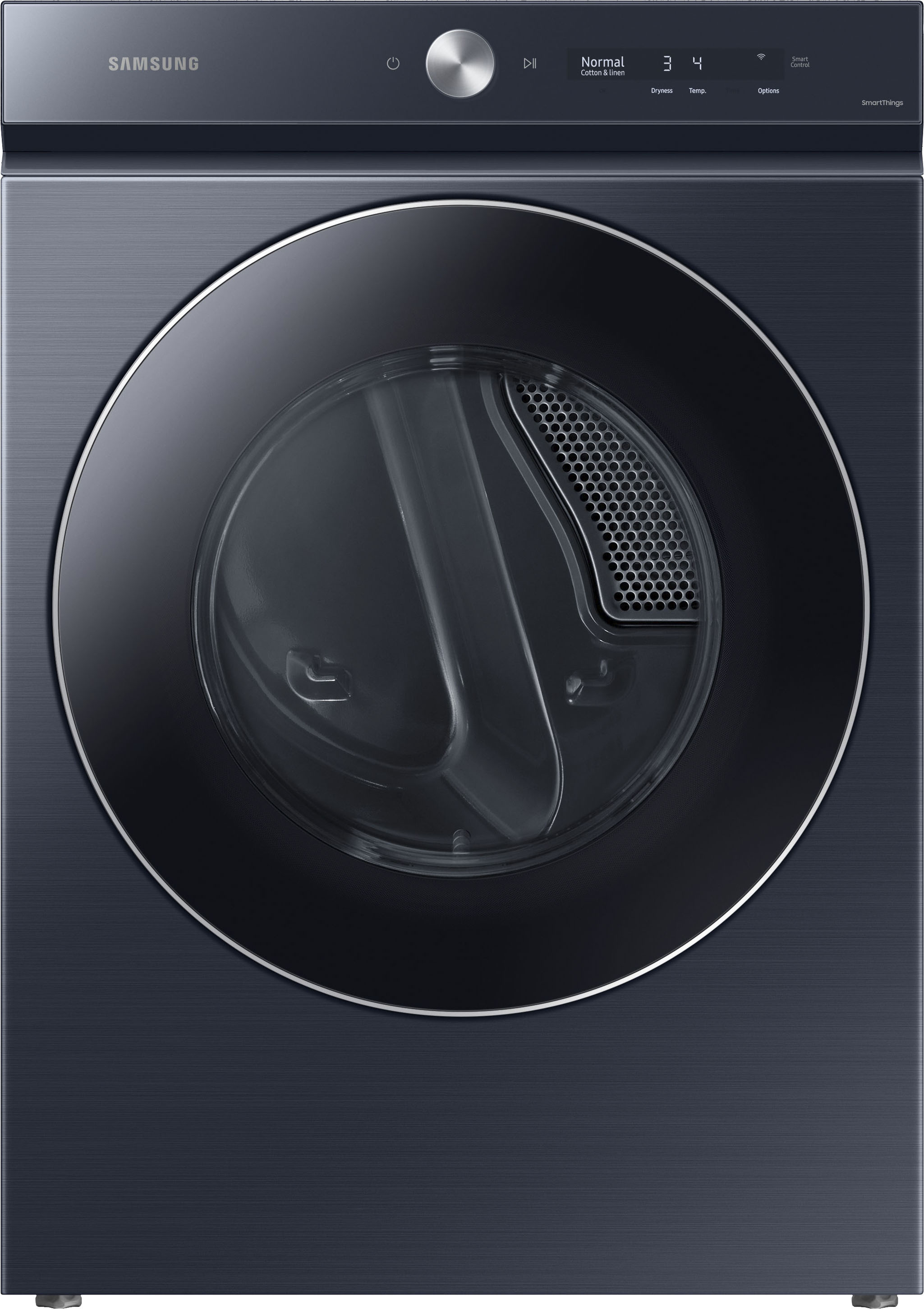 Samsung - BESPOKE 7.6 Cu. Ft. Stackable Smart Electric Dryer with Steam and AI Optimal Dry - Brushed Navy | Best Buy U.S.