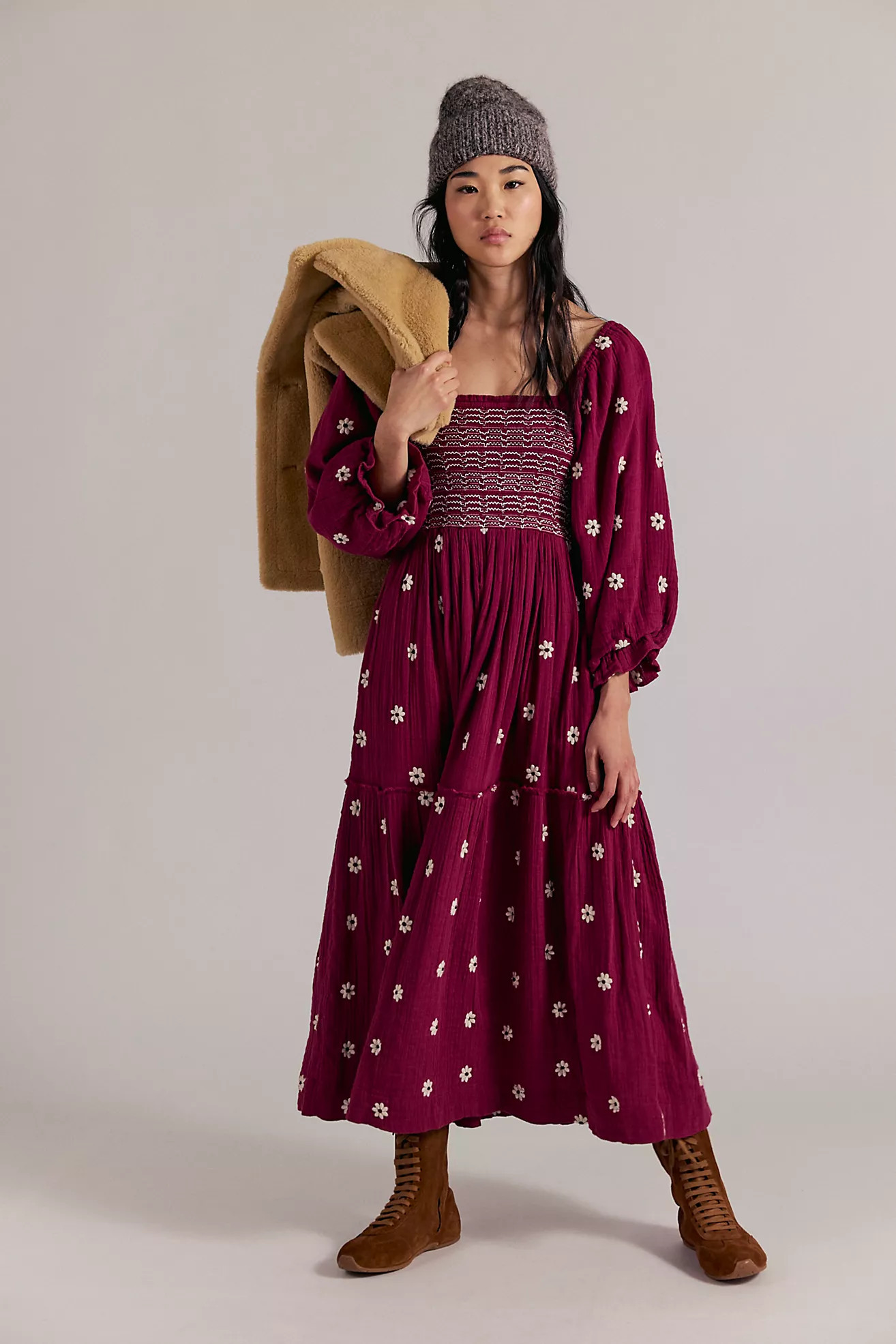 Dahlia Embroidered Maxi Dress | Free People (Global - UK&FR Excluded)