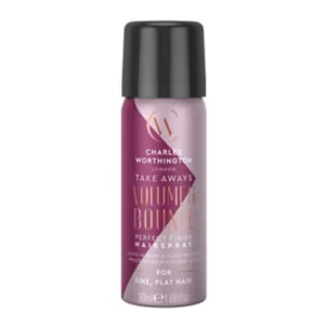 Charles Worthington Volume and Bounce Perfect Finish Hairspray Takeaway 50ml | Boots.com