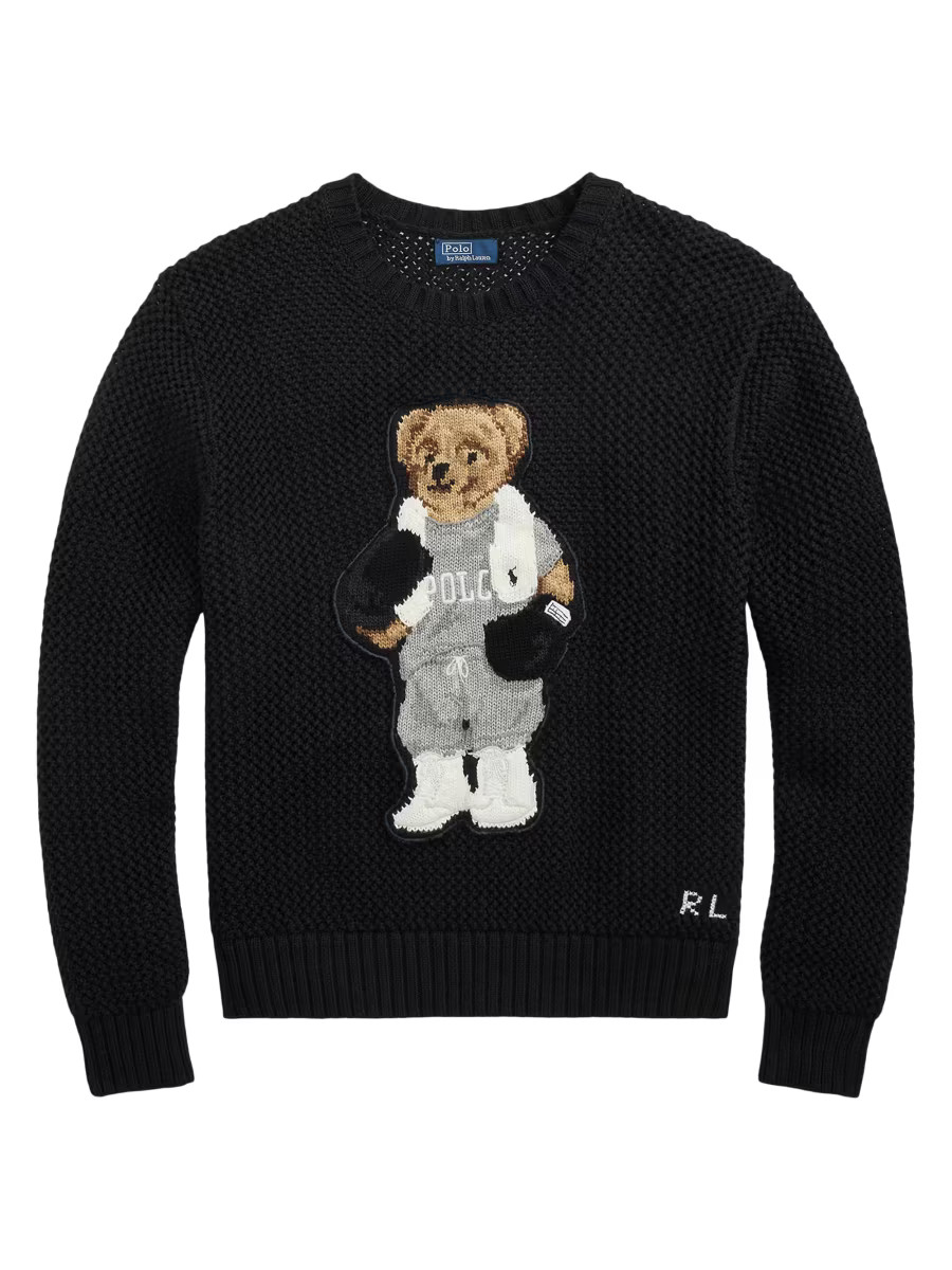 Polo Bear Cotton Crewneck Sweater | Saks Fifth Avenue