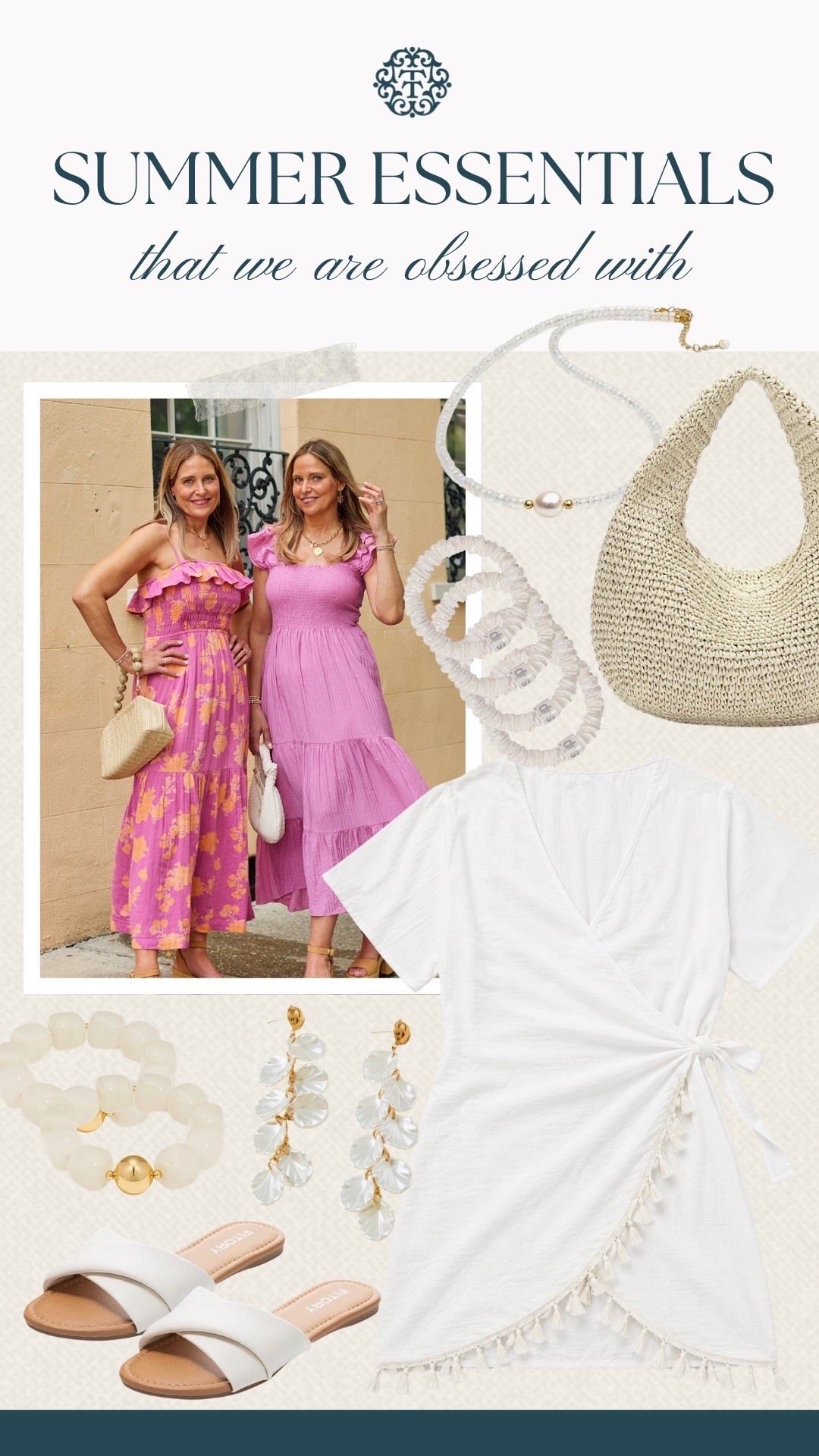 Amazon has us stocked with summer essentials that are easy to mix all season long. The white coverup, woven tote, slides, and shell-inspired jewelry are the pieces pulling this collage together. We’re especially into how the pink tones pair with all the crisp white accessories here.

#LTKMidsize #LTKOver40 #LTKSeasonal