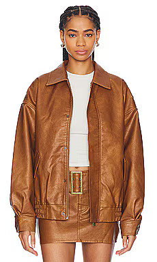 LIONESS Kenny Bomber in Tan from Revolve.com | Revolve Clothing (Global)