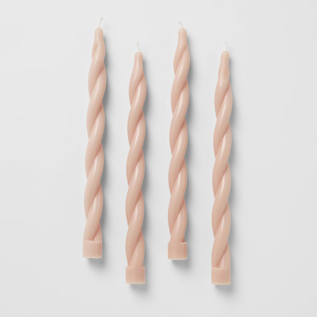 4pk Taper Set Light Pink Twist - Threshold™ designed with Studio McGee | Target