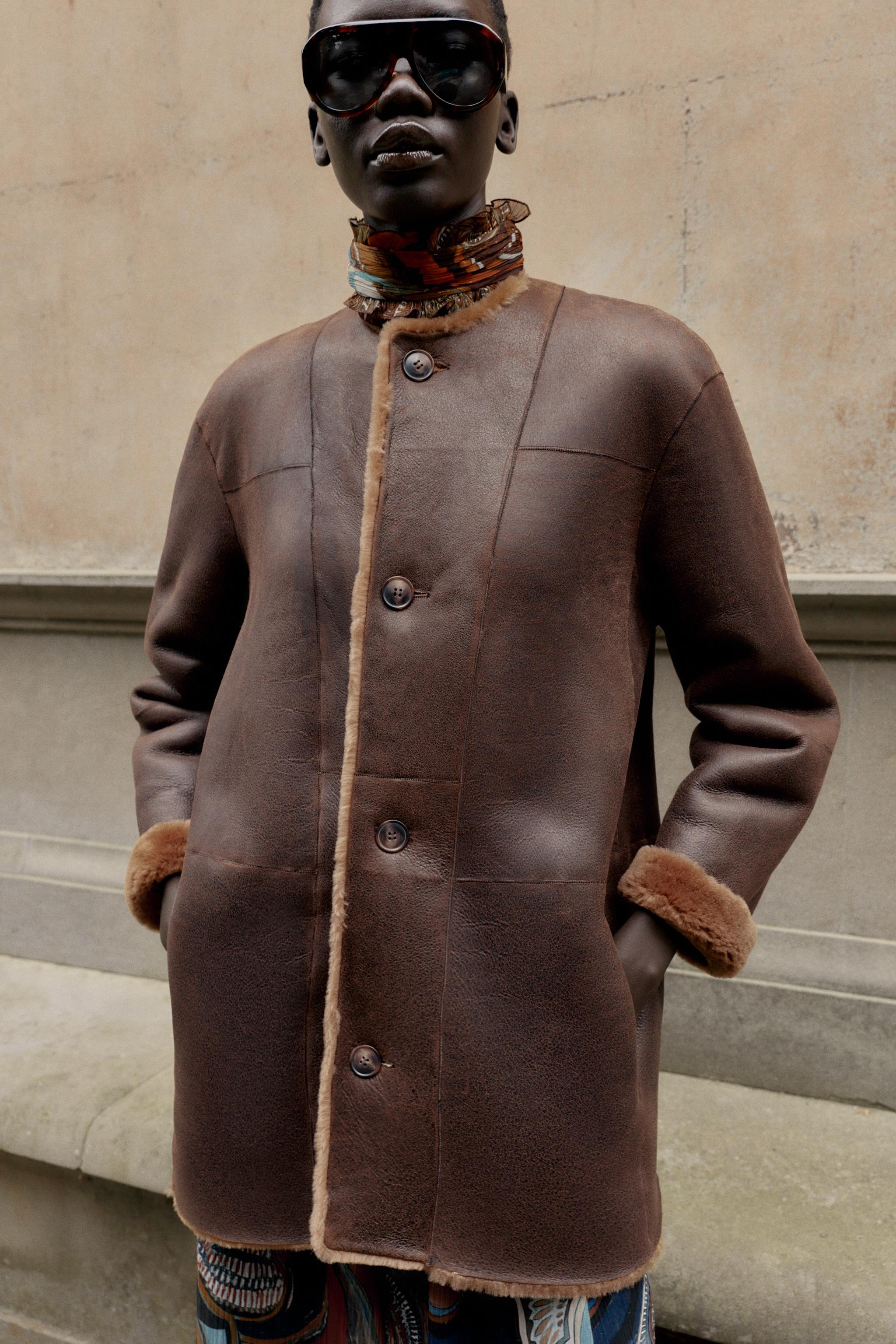 100% REVERSIBLE LEATHER COAT | Zara US