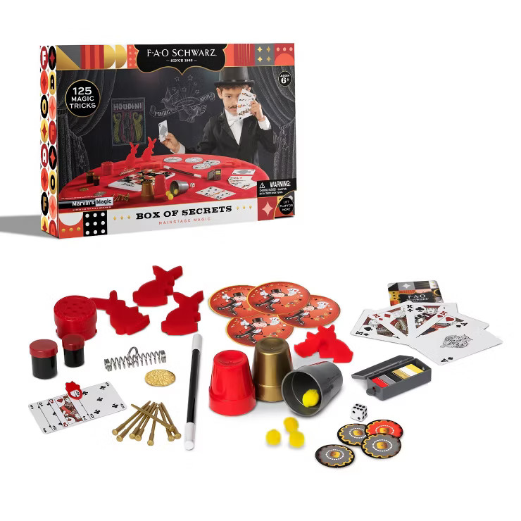 FAO Schwarz Marvin's Magic Box Of Secrets Mainstage Kit - 125pc | Target