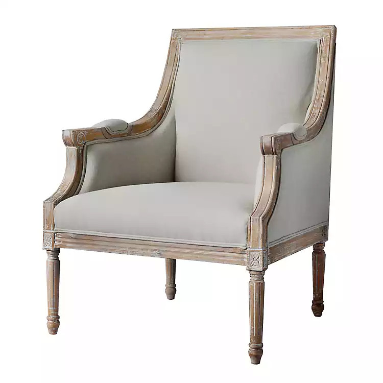 McKenna Solid Cream Accent Chair | Kirkland's Home