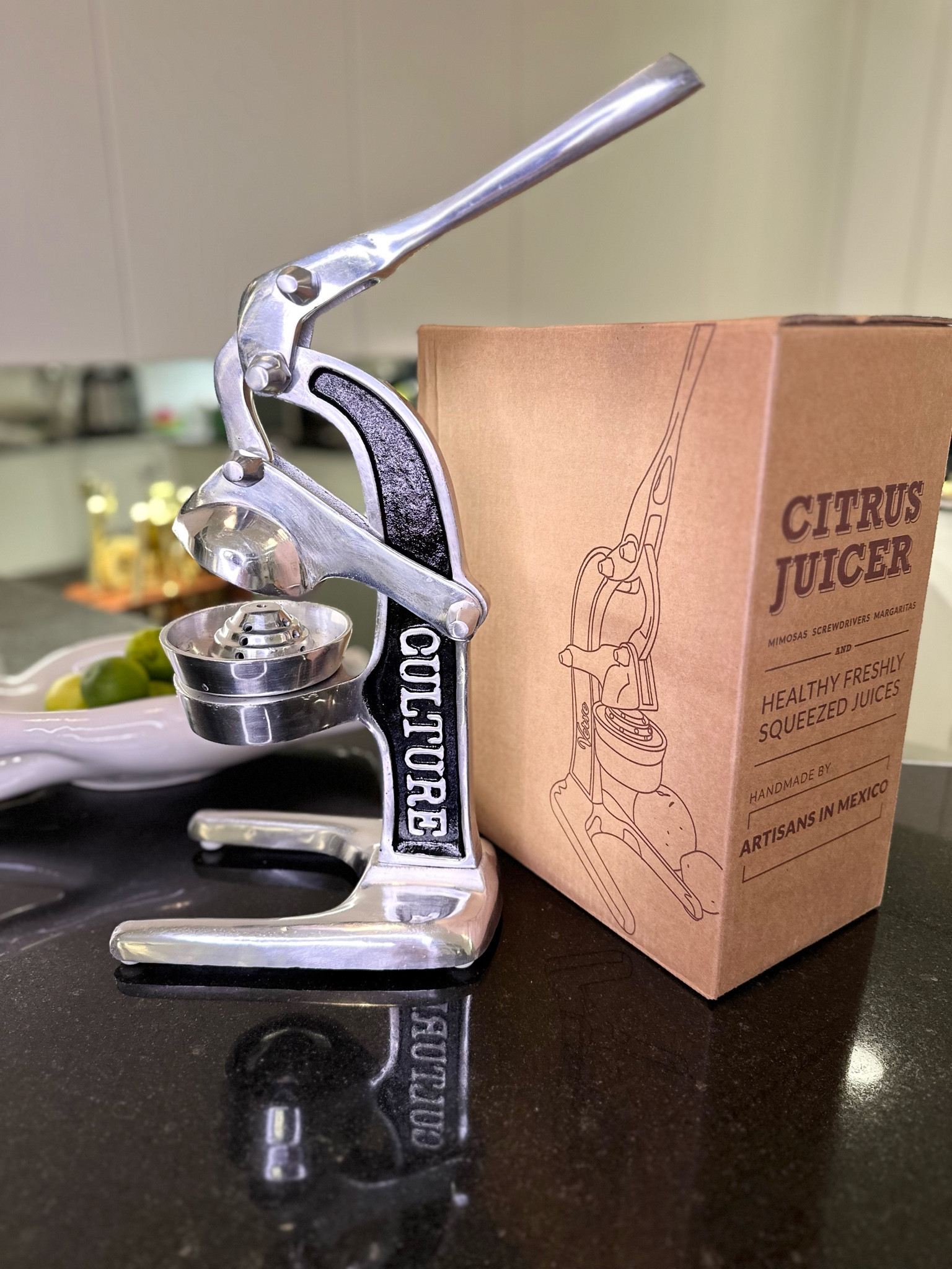Verve Culture's handcrafted small Juicer makes a great holiday or hostess gifts and wedding gifts! 

Fresh lime juice makes all of the difference instead of bottled. 💚🍋‍🟩

Also, fresh orange juice is better because there is no added sugar. 🍊🧡

My @VerveCulture Small Juicer in shown here in Black. 

This chic & stylish Juicer is made in Black, Gold, Red, Green and Rose Gold that will match any kitchen. It's hand crafted with exceptional quality. 🖤💛❤️💚💗

#verveculture 
#holidaycocktails #holidayrecioes
#pumpkinspiceseason #pumpkinspiceeverything 

#LTKHome #LTKGiftGuide #LTKHoliday