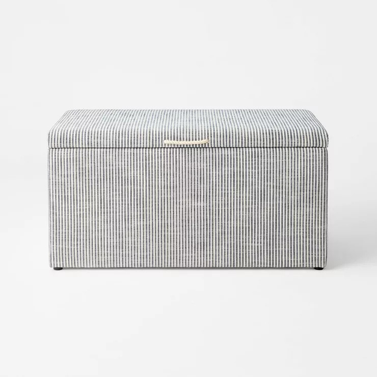 Lynwood Cube Bench Ticking Striped (FA) - Threshold™ designed with Studio McGee | Target