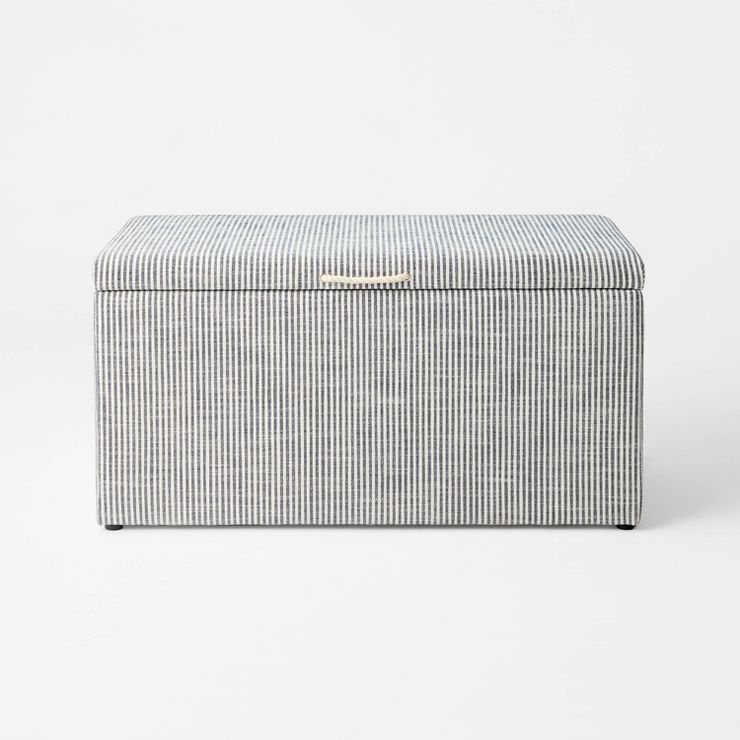 Lynwood Cube Bench Ticking Striped (FA) - Threshold™ designed with Studio McGee | Target