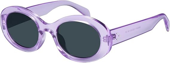mosanana Oval Retro Trendy Sunglasses for Women 90s Style MS52371 | Amazon (US)