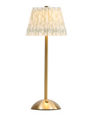 14x5 Printed Fluted Lampshade Led Touch Lamp | TJ Maxx