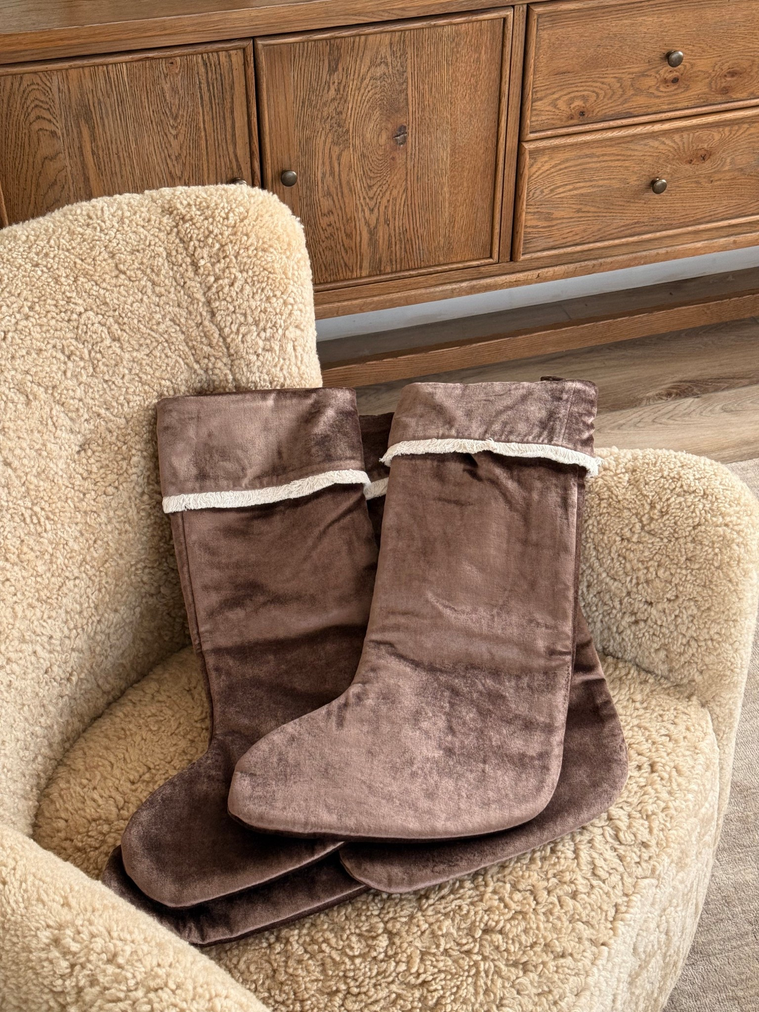 brown christmas stockings 