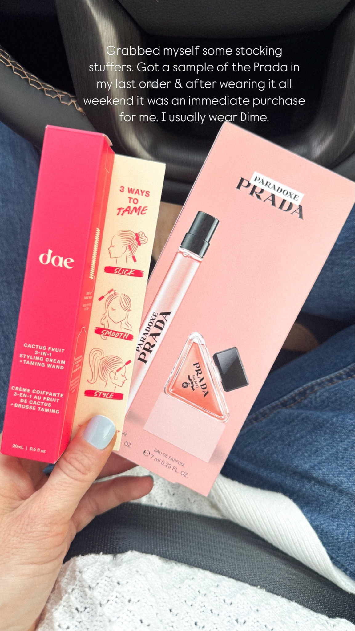 I grabbed myself some stocking stuffers today from Sephora! 

Stocking stuffer for her, gift for her, hair, product, beauty, Sephora, perfume, scent, Prada  , gift guy, gifts for her, gifts for teens

#LTKFindsUnder50 #LTKBeauty #LTKGiftGuide