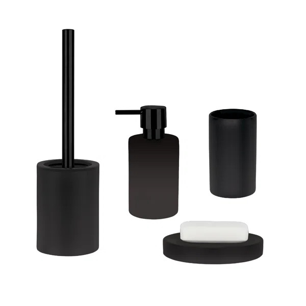 Delonia 4 Piece Bathroom Accessory Set | Wayfair North America