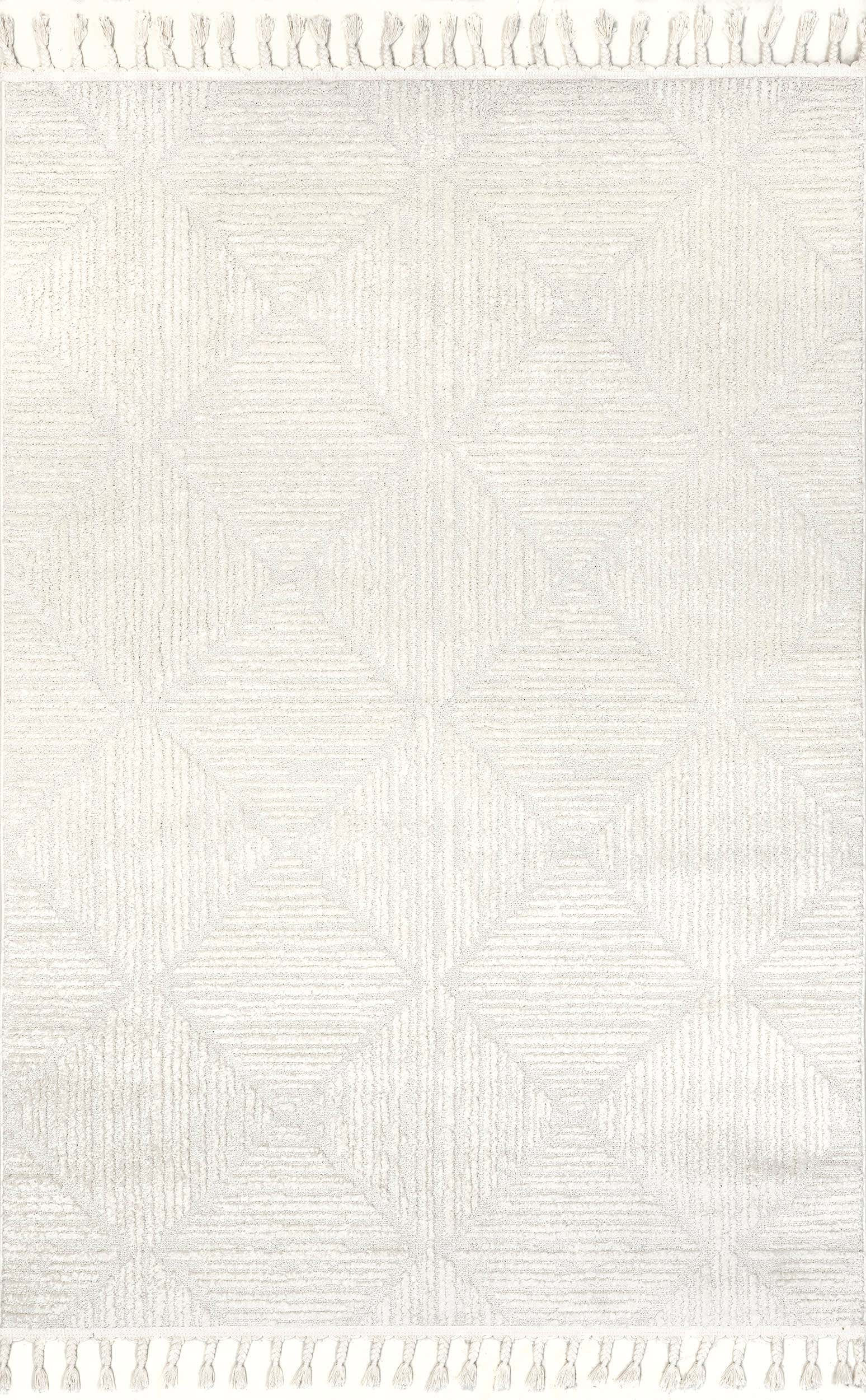 Shafali Tiled Trellis Rug | Cream | Rugs USA