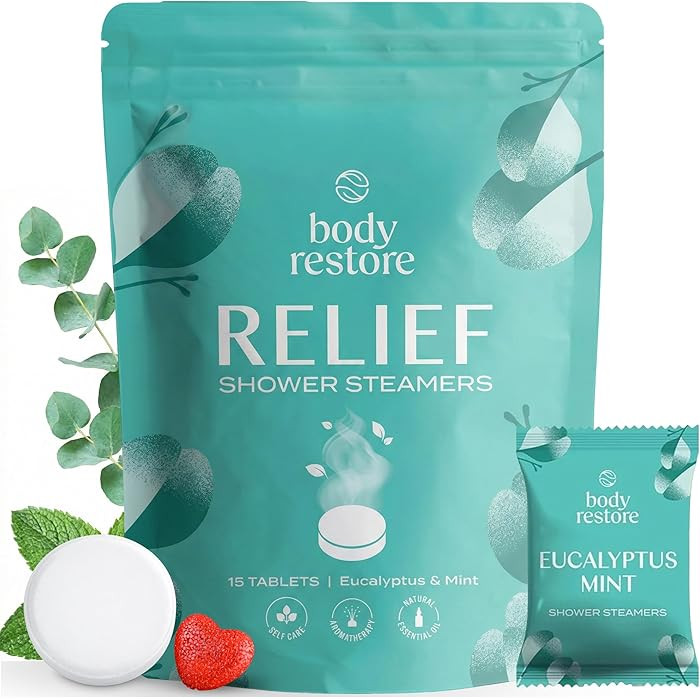 Body Restore Shower Steamers Aromatherapy 15 Pack – Valentines Day Gifts for Her and Him, Birth... | Amazon (US)
