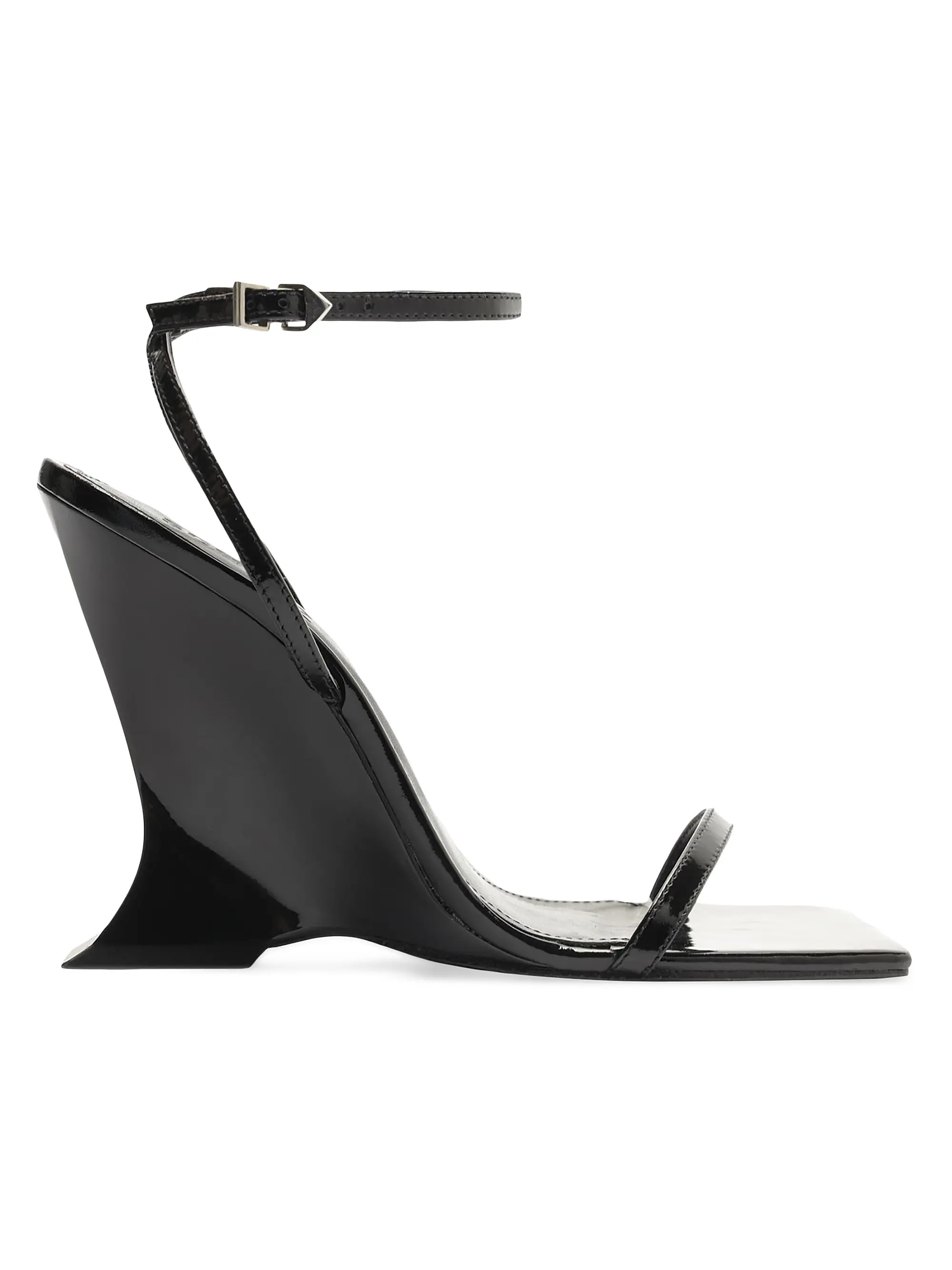 SchutzSiena 115MM Patent Leather Wedge Sandals | Saks Fifth Avenue