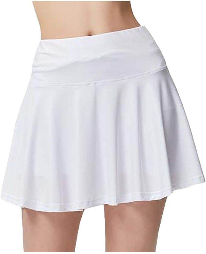 Lghxlxry Women's Athletic Tennis Skirt Lightweight Running Golf Skorts Pleated with Pockets | Amazon (US)