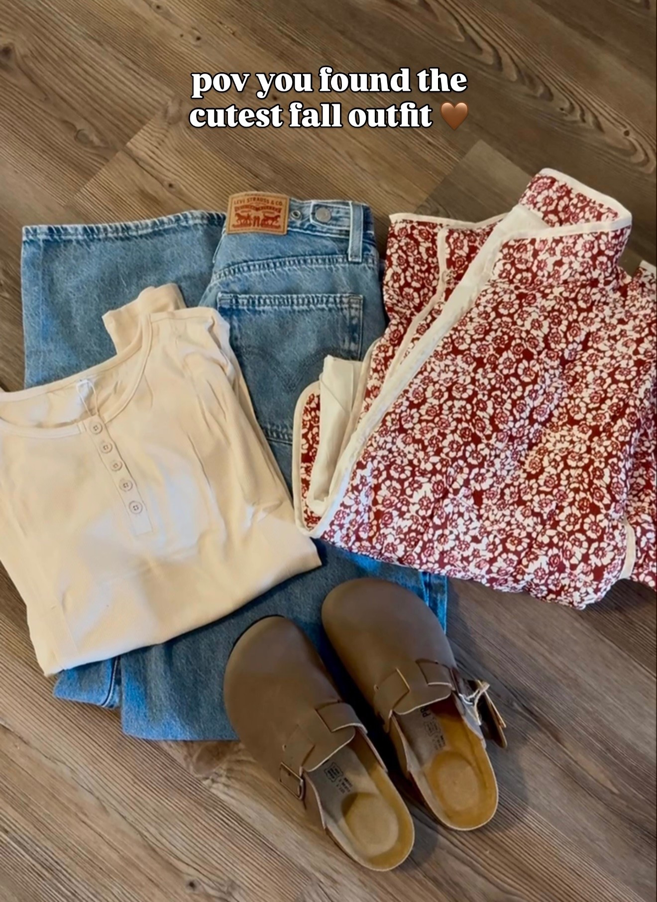 Complete Amazon outfit! I love a casual outfit with a patterned jacket, and this jacket is THE cutest! 
STATS: 5’5, 135lbs 
SIZE: Levi’s are size 27 in color Invested Indigo Jacket & shirt are size M 🤎

#LTKFindsUnder50 #LTKFallSale #LTKSaleAlert