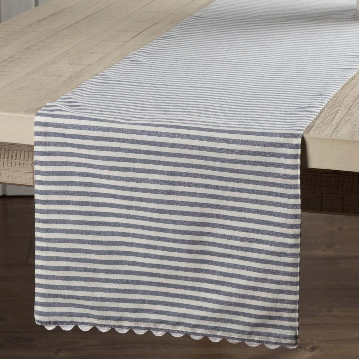Piper Classics Farmhouse Ticking Stripe Blue Table Runner, 72" Long, 100% Cotton | Walmart (US)