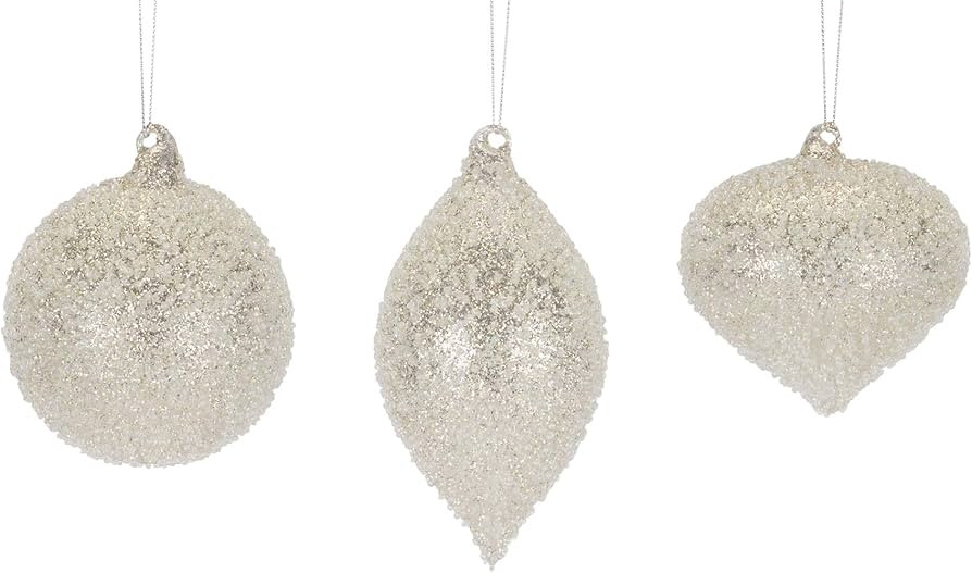 Melrose Ornament (Set of 6) 4.25" H, 5" H, 6.5" H Glass | Amazon (US)