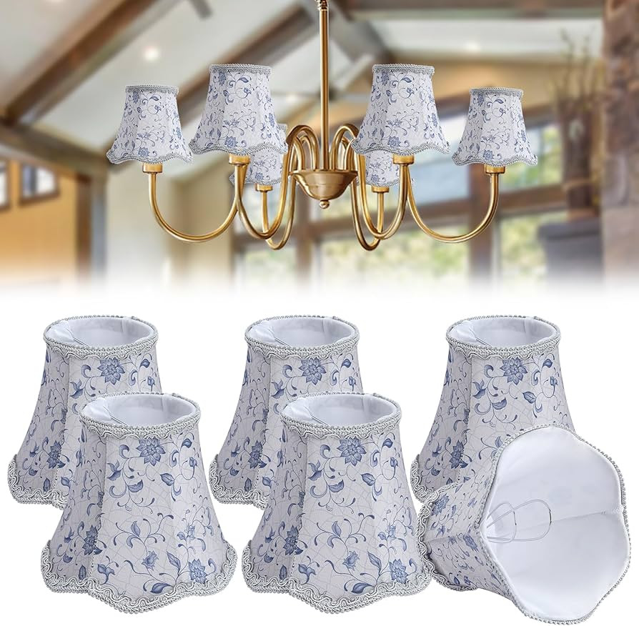 Fuloon Chandelier Lamp Shades, Clip on Small Sconce Lampshades, Suit for Candelabra Bulbs in Mode... | Amazon (US)