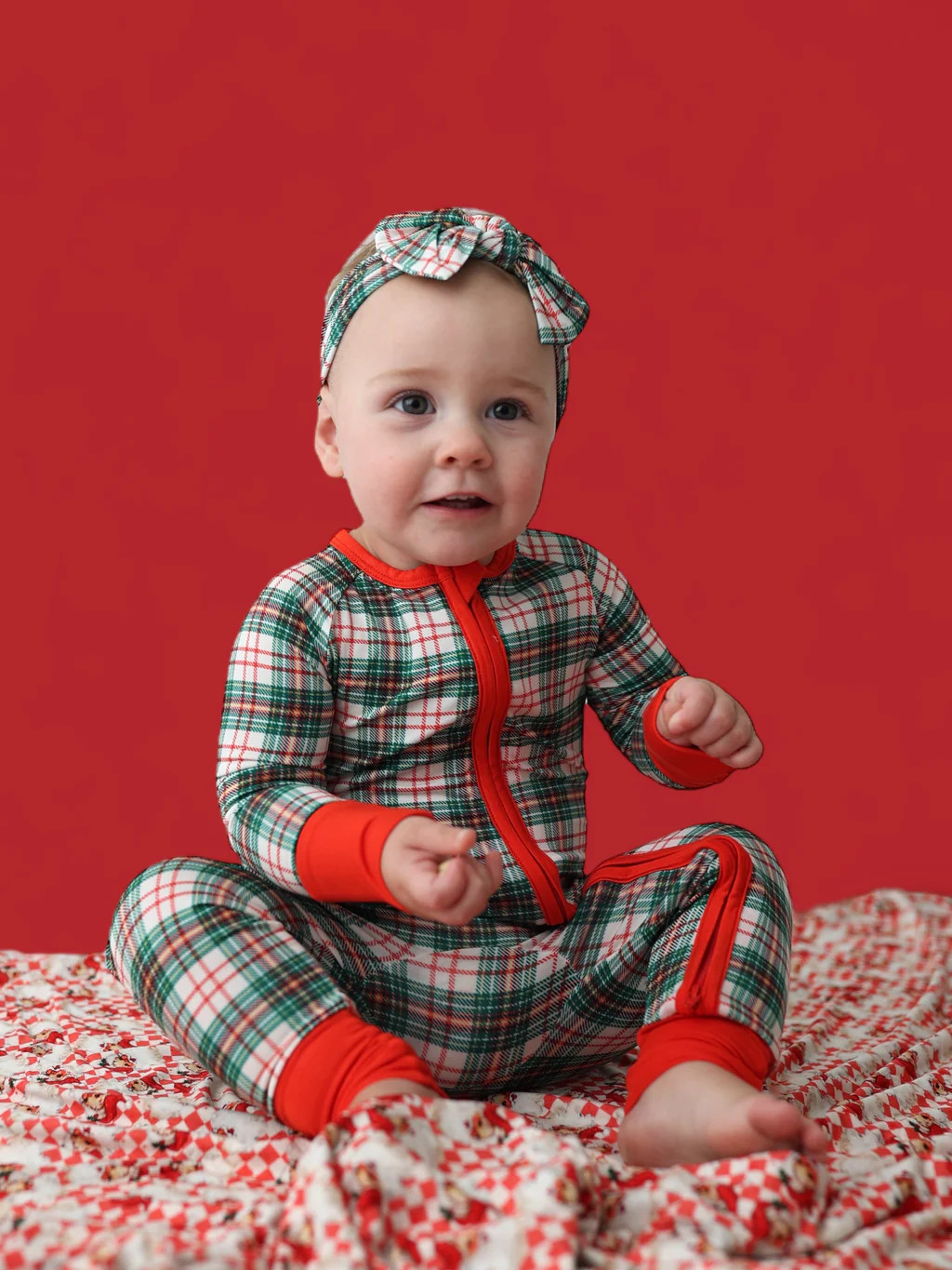 MERRY TARTAN DREAM ROMPER | Dream Big Little Co.