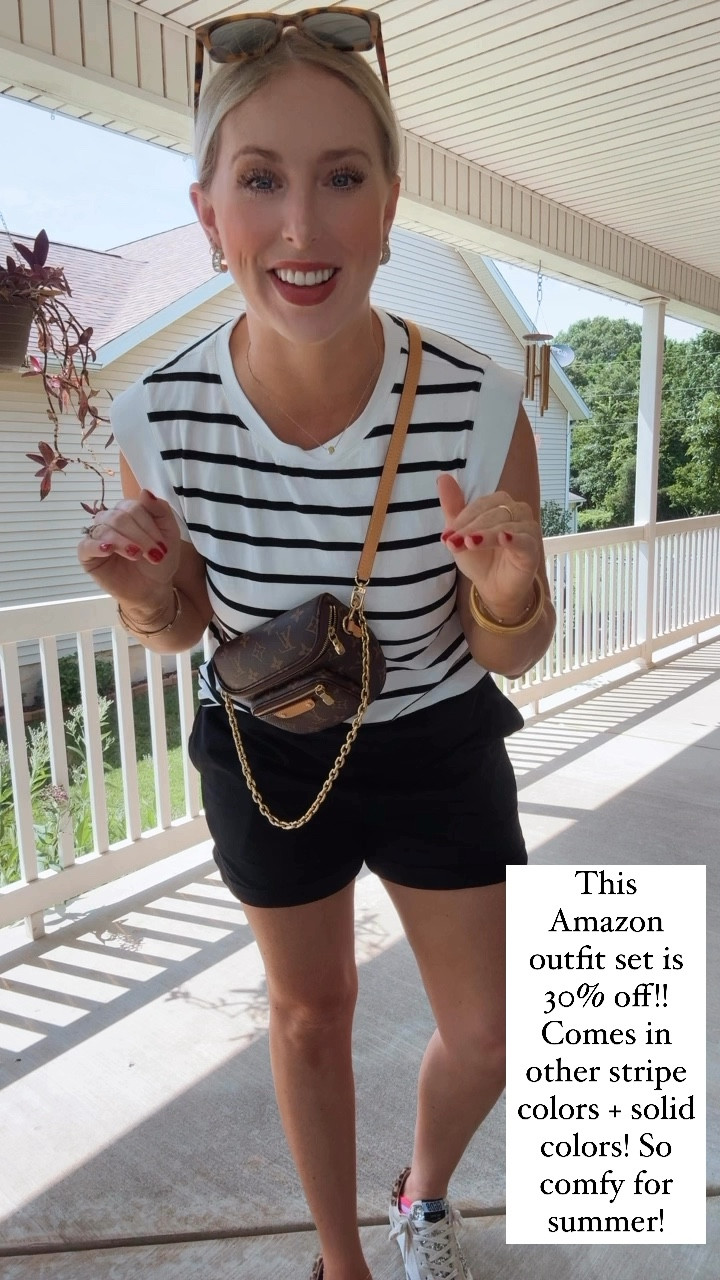 Outfit set, Amazon outfit, black and white stripes, outfit set, mom style 

Medium 

#LTKFindsUnder50 #LTKSaleAlert #LTKSummerSales