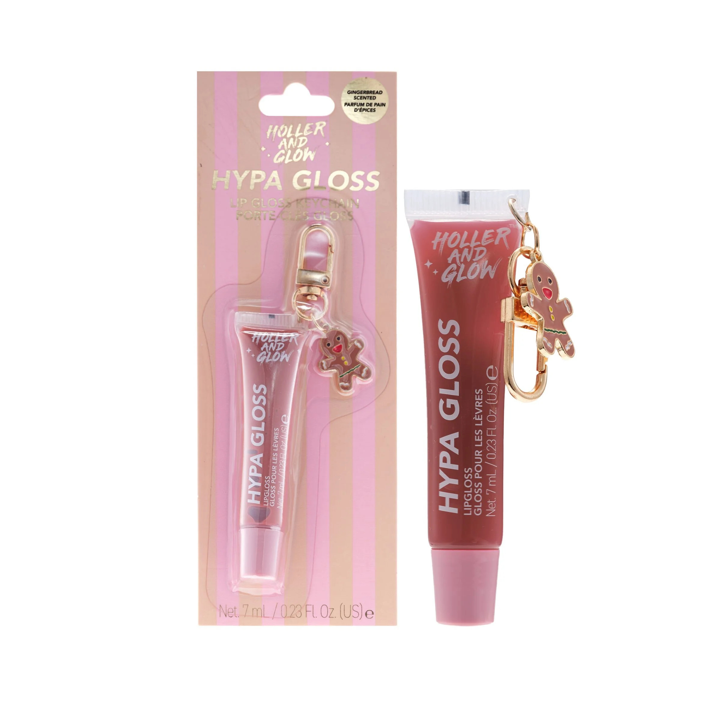 Holler and Glow Limited Edition Hypa Gloss Gingerbread Scented Lip Gloss Key Chain, Gingerbread M... | Walmart (US)