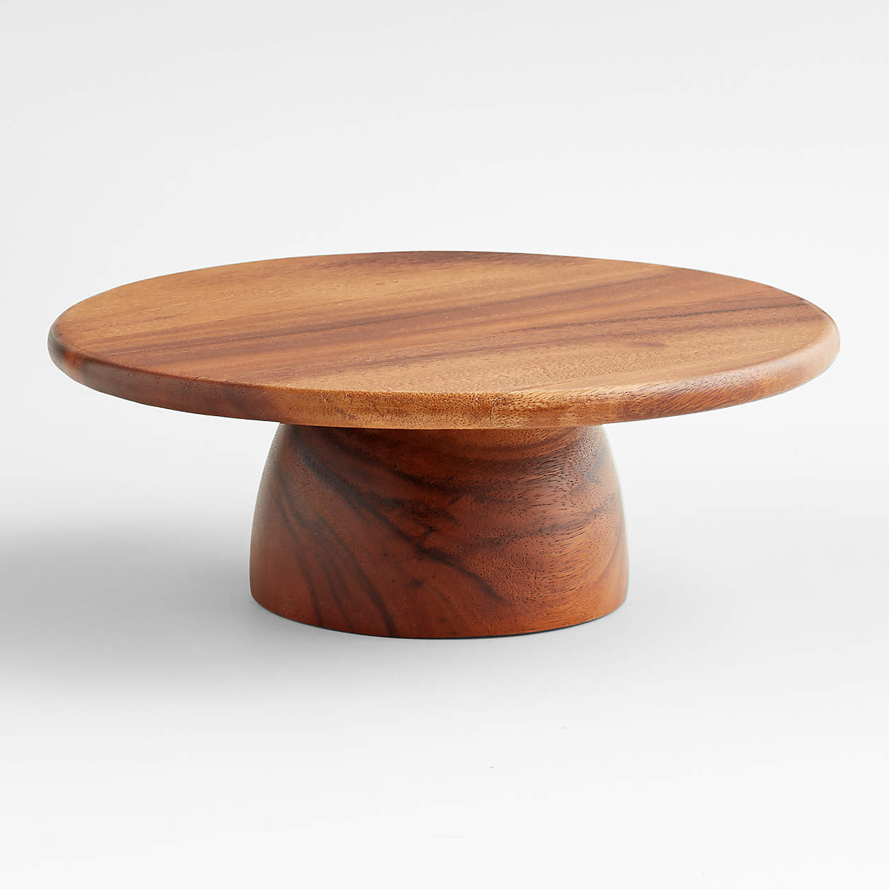 Tondo Natural Wood Cake Stand + Reviews | Crate & Barrel | Crate & Barrel