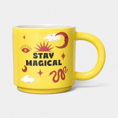 15 fl oz Zodiac Stay Magical Mug Yellow - Room Essentials™ | Target