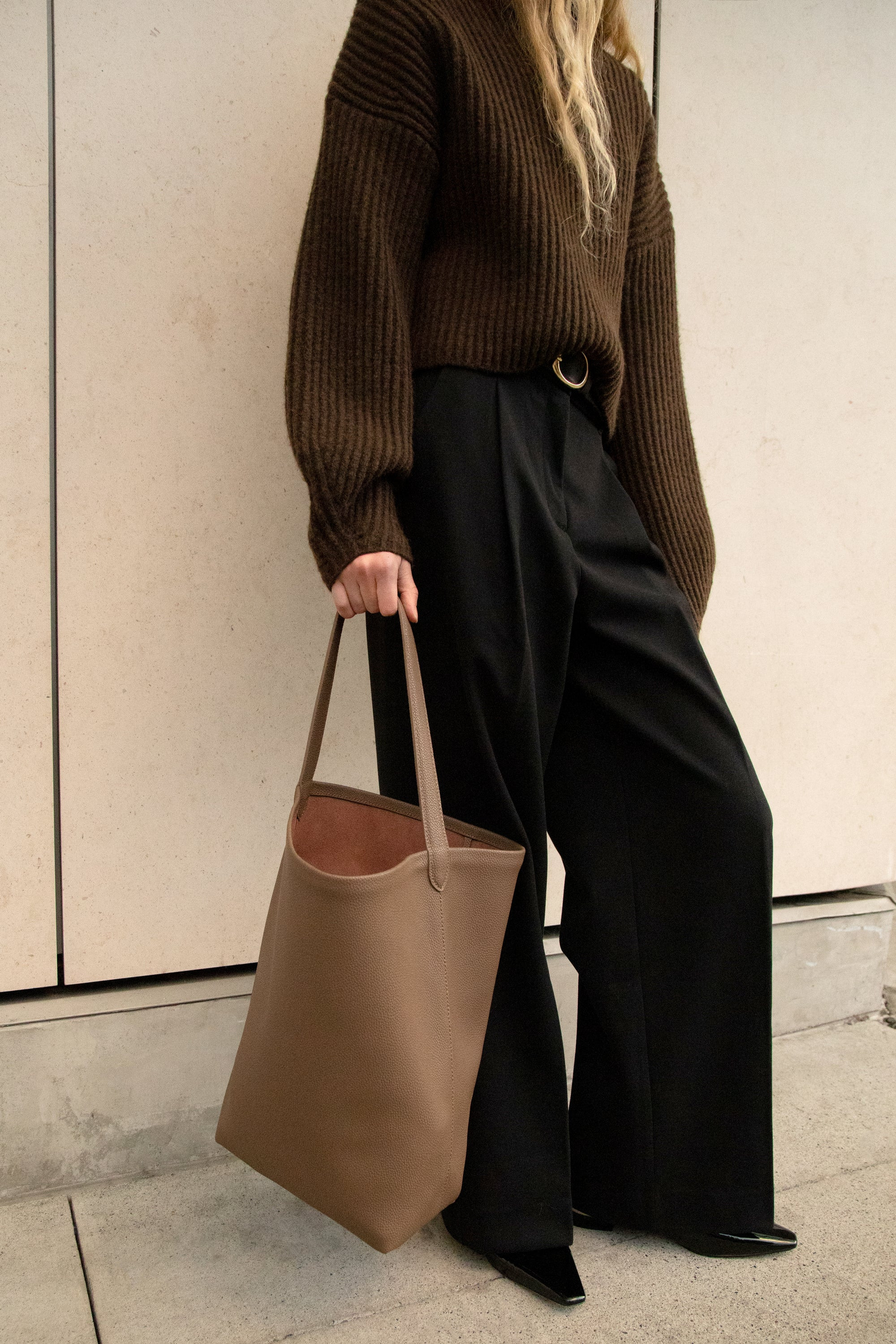 AMELIA LEATHER TOTE BAG | OAK + FORT
