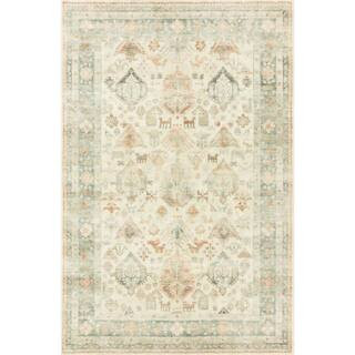 Reviews for Loloi Rosette Beige/Multi 2 ft. 2 in. x 3 ft. 8 in. Shabby-Chic Plush Cloud Pile Area... | The Home Depot