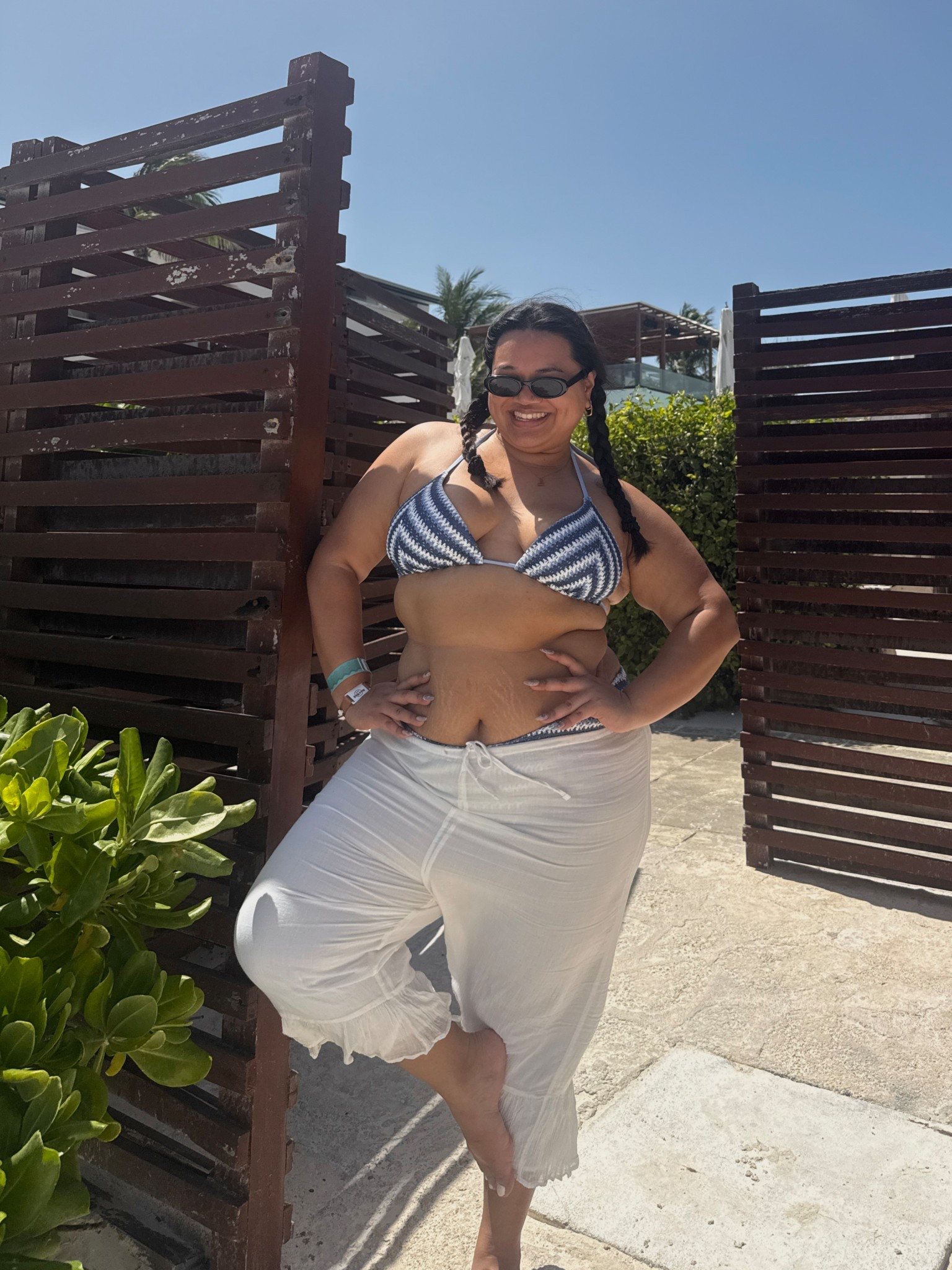 Plus size bikini 🌊 I’m wearing a size XXL in the bikini (originally from hollister) and pants from UO in XXL

#LTKPlusSize #LTKSwim #LTKSeasonal