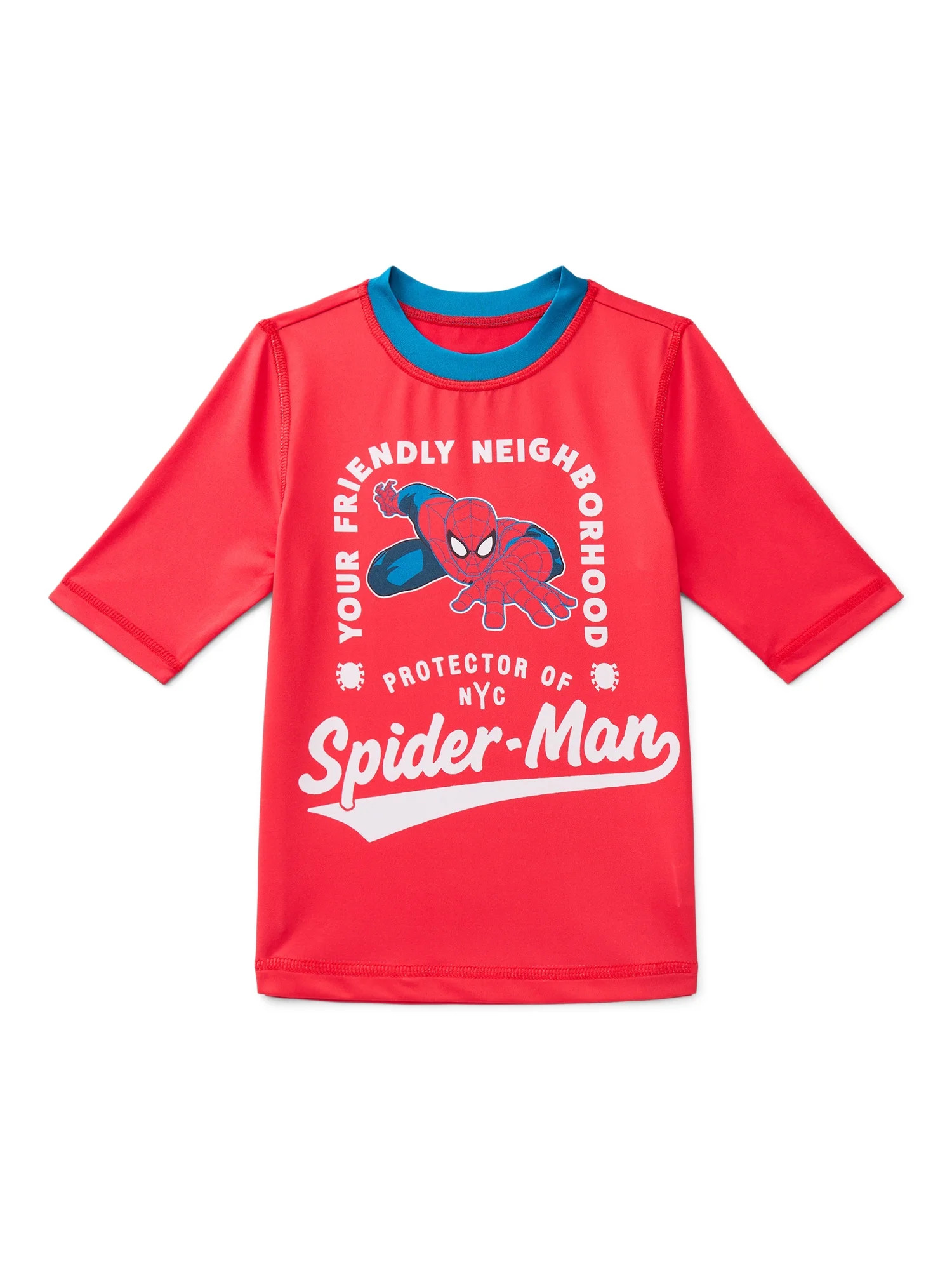 Spider-Man Boys Short Sleeve Rashguard with UPF 50, Sizes 4-12 | Walmart (US)