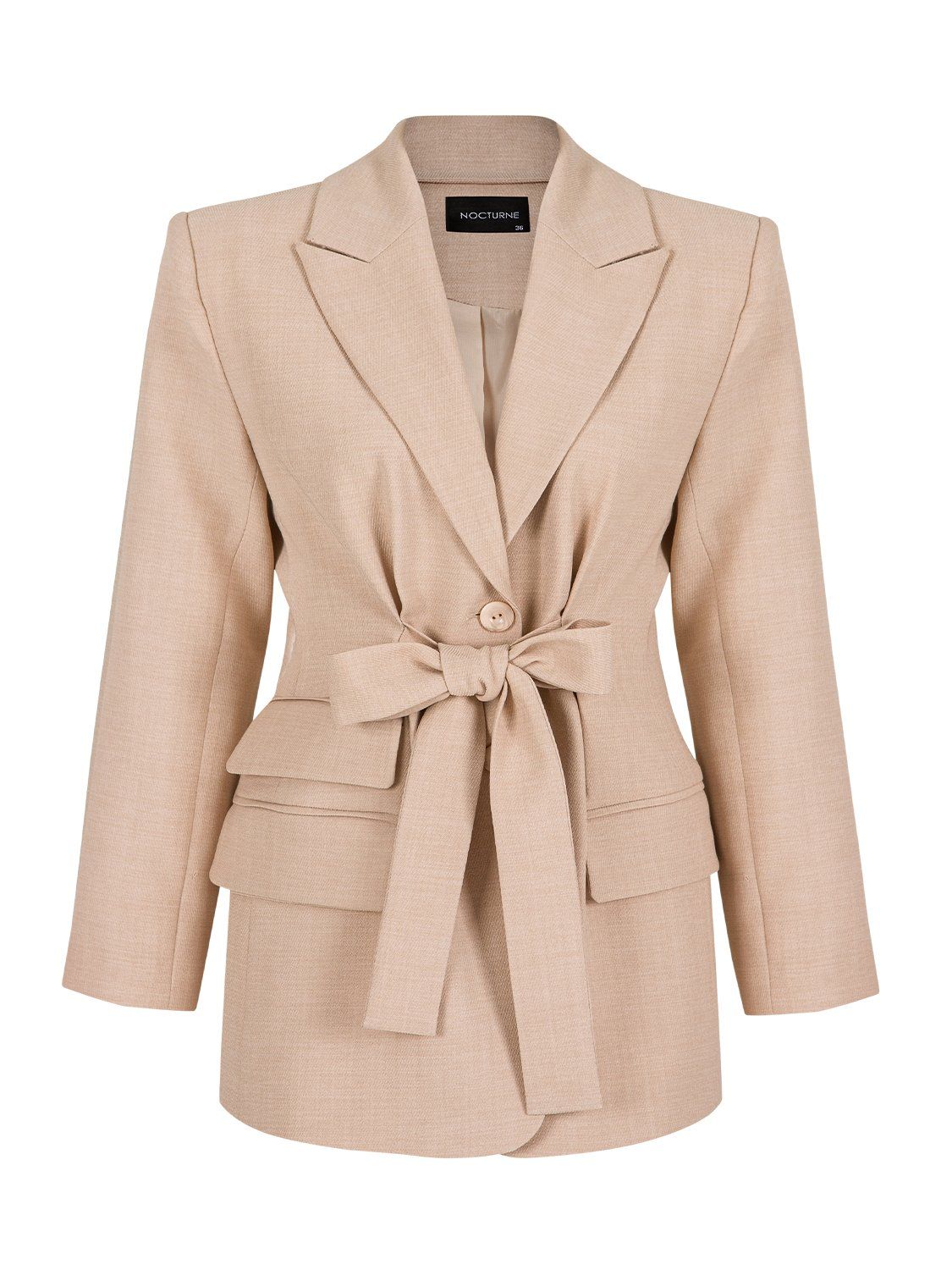Tied Blazer-Beige | Wolf and Badger (Global excl. US)