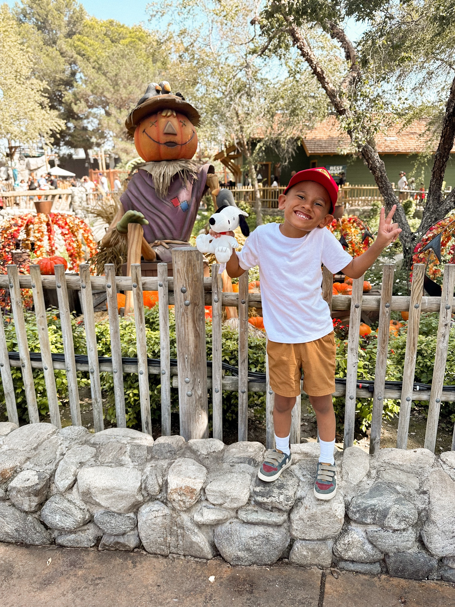 Knott’s Spooky Farm outfit! It was  hot, sunny day at the theme park, so my son was dressed in lightweight clothing ☀️ 

#LTKTravel #LTKHalloween #LTKKids