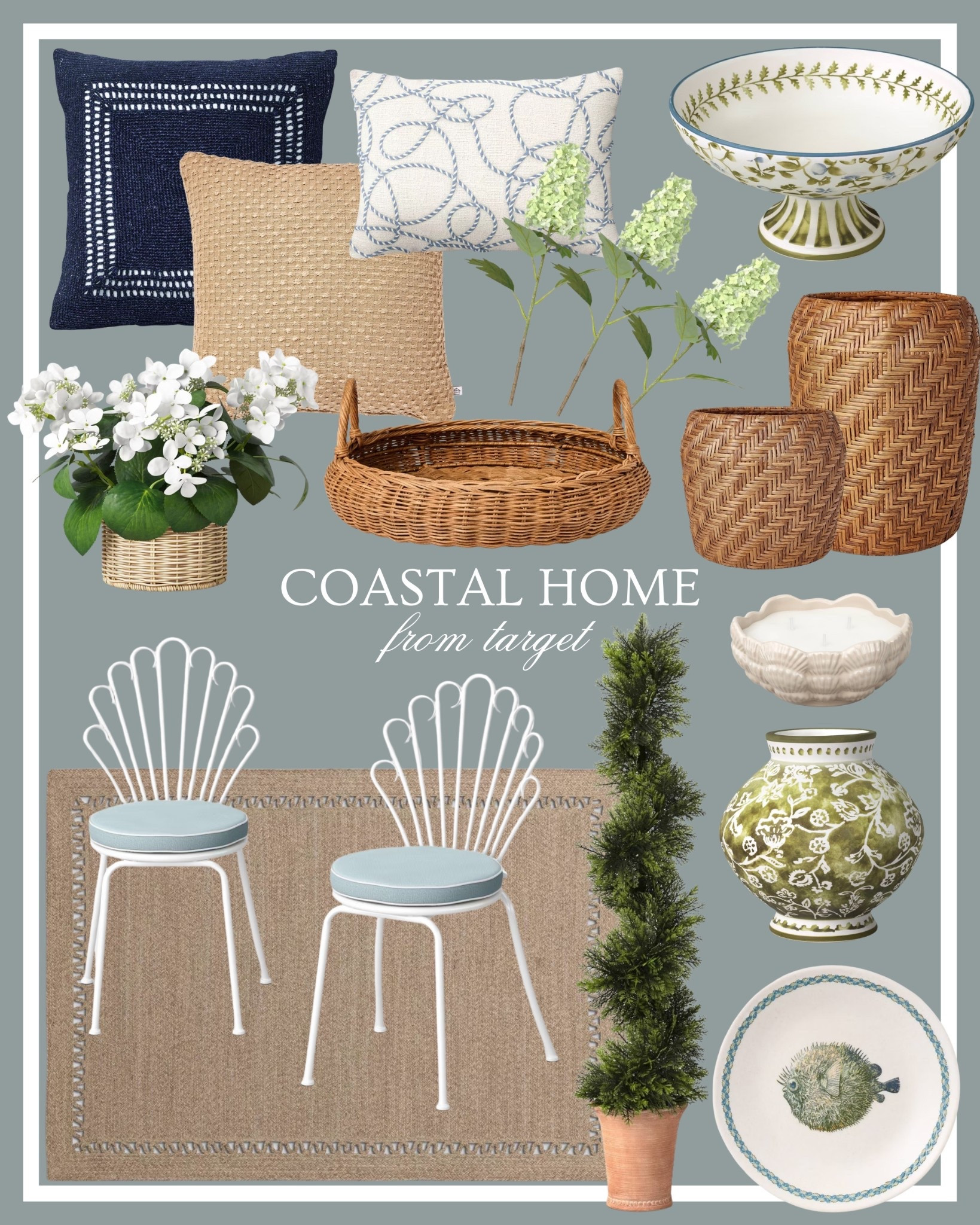 Coastal home from Target 🤍🌊  Target Home, Coastal Grandma Home, Coastal Grandmother Home, Blue and White Home, Target Haul, McGee & Co 

#LTKHome #LTKSeasonal