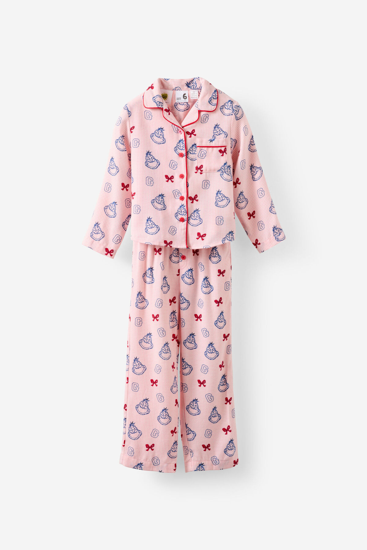 The Grinch Kids Family Xmas LS PJ Set | Cotton On (US)