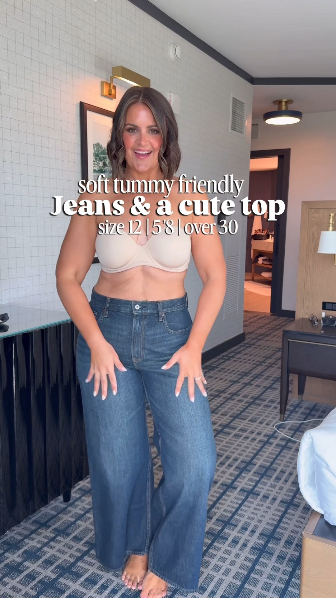 Top, large
Jeans, 31R 

Size 12, midsize, jeans and a cute top, date night look, happy hour outfit @abercrombie

#LTKgrwm #LTKCon #LTKMidsize