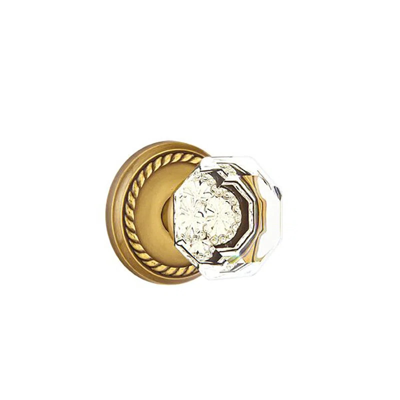 Privacy Old Town Clear Knob with Rope Rose | Wayfair North America